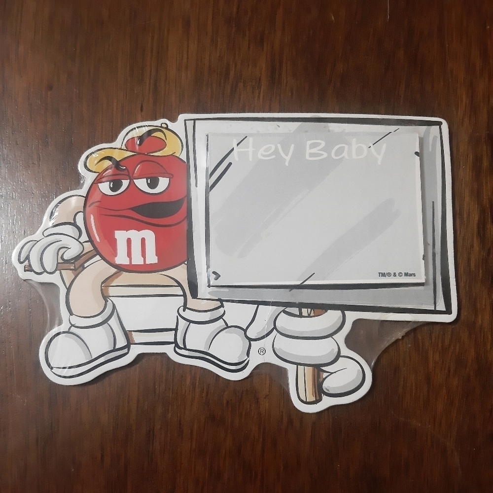 M&M Sticky Note Refrigerator Magnet